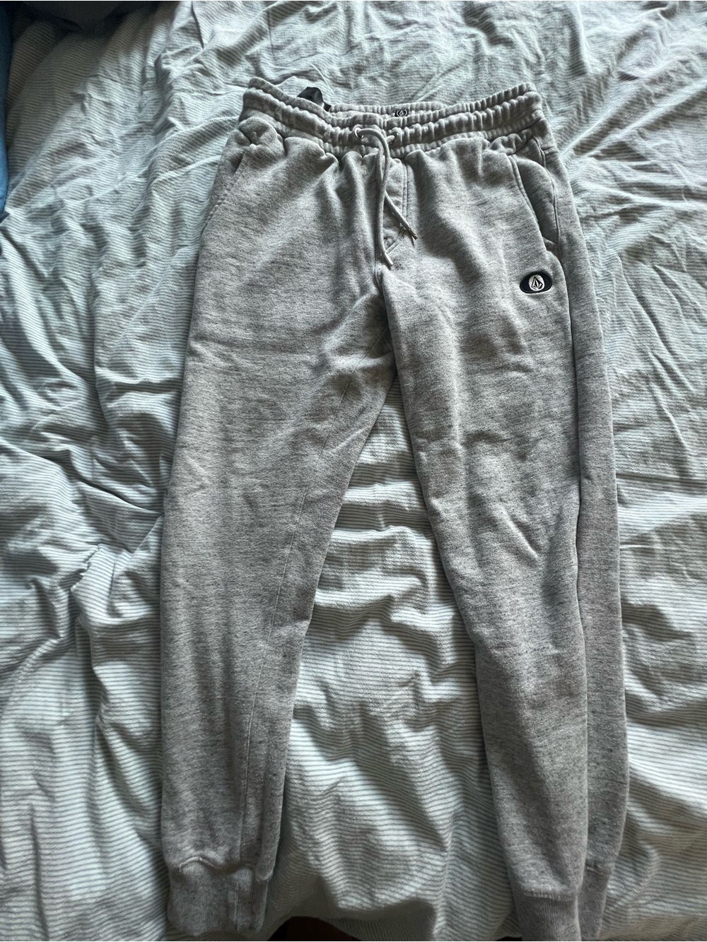 Volcom Men's Heather Gray Jogger Sweatpants